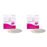 ELANEE Coppette assorbilatte, argento, antibatteriche e lavabili - Morbide e rinfrescanti Accessori Alimentazione e Allattamento Bebe Naty Shop 2 pezzi (confezione da 2)