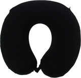 Kine Travel 169803 Cuscino per collo in gel Cuscino da viaggio ergonomico approvato dalla fisioterapia Cuscini da viaggio neri e blu Naty Shop