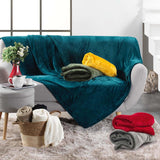 Douceur D'Intérieur, Coperta in Flanella, 125 X 150 Cm, Rosa, Piumini e trapunte in flanella Naty Shop
