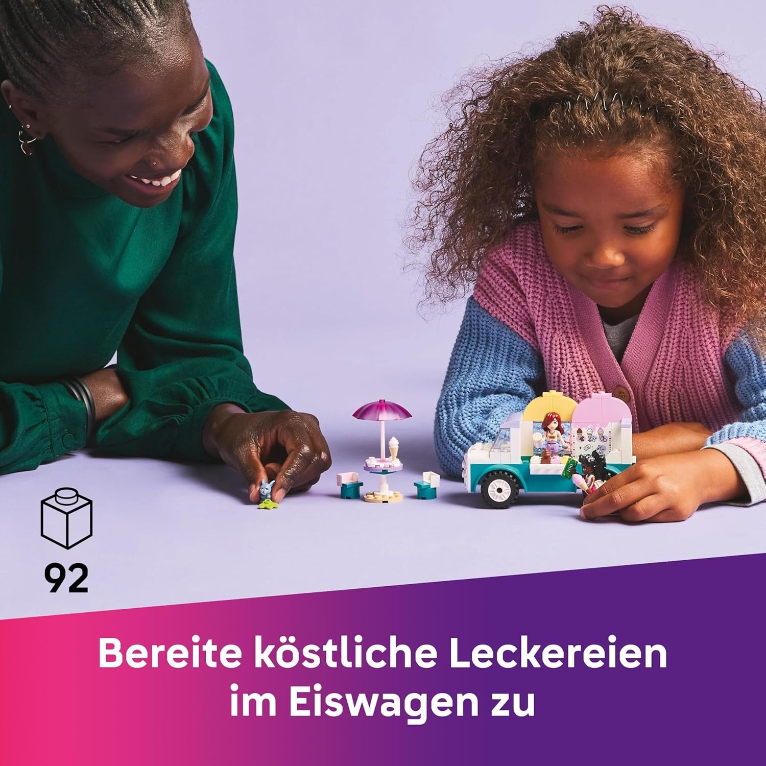 LEGO Friends Heartlake City Furgone dei gelati Set da gioco con 2 personaggi e un coniglietto Set da costruzione per bambine di 4 anni Personaggio giocattolo Minifigure Giocattolo da costruzione 42644 Set da costruzione Acquista il negozio LEGO