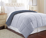 Alternativa alla piuma, microfibra, trapuntata, reversibile, piumino e inserto piumino - Alternativa morbida e confortevole alla piuma d'oca - Biancheria da letto per tutte le stagioni, Piumini e trapunte Twin Denim/Cloud Naty Shop