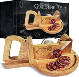 Tagliasalsicce Tradizionale - Ghigliottina per salsicce - 30 X 19 X 12 Cm - Grattugie e Affettatrici in Legno Massello Naty Shop Default Title