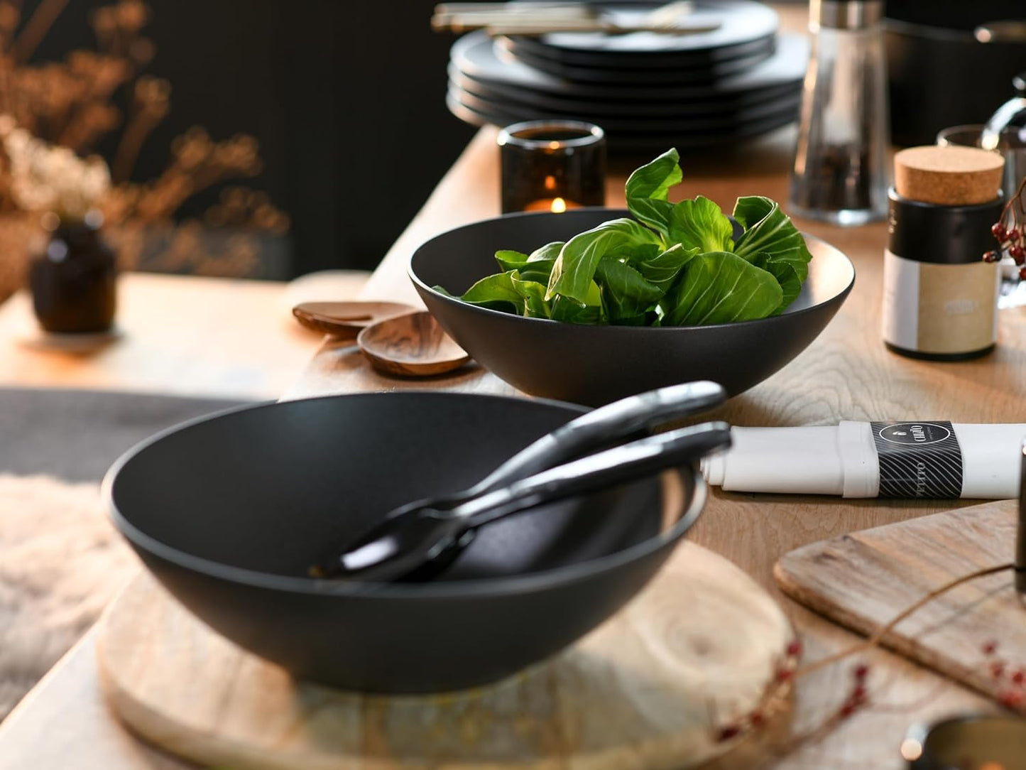 Creatable, 30007, serie Soft Touch, set di stoviglie da 2 pezzi, set da insalata in gres, lavabile in lavastoviglie e adatto al microonde, prodotto in Portogallo