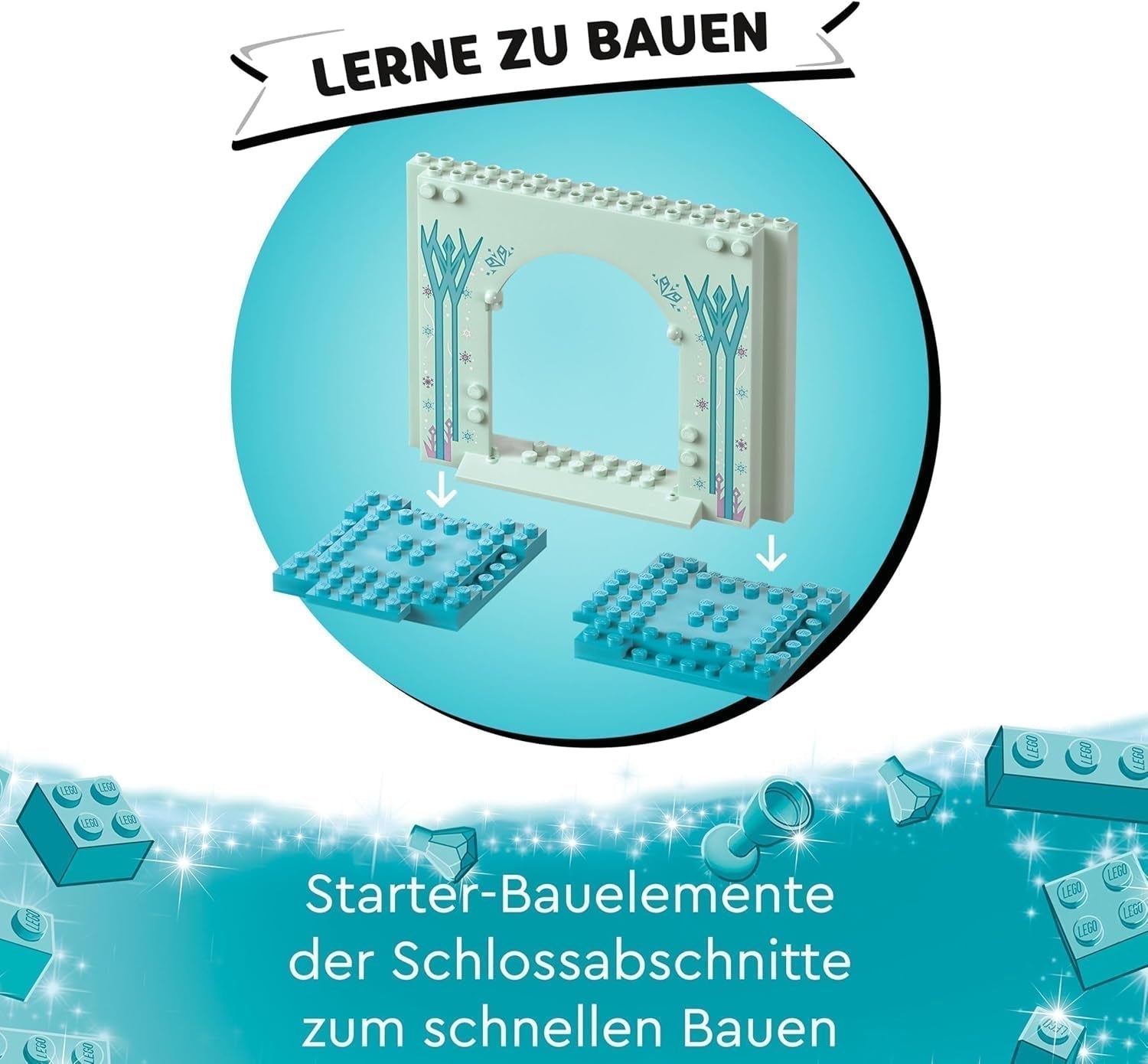 LEGO Disney Frozen Il Palazzo di Ghiaccio di Elsa, il Castello della Regina di Ghiaccio, la bambola della Principessa ELSA e Anna, più 2 personaggi di animali, fantastico regalo per bambine e bambini di 4 anni 43238 Set da costruzione Besuche den LEGO-Store