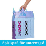 Mattel Disney Frozen - Casa delle bambole Castello Arendelle (60 cm+) con la bambola Elsa, 4 parchi giochi e 15 mobili e accessori Disney Frozen II, HLW61