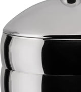 Alessi Kalistò 2 CB02 - Barattolo da cucina in acciaio inox 18/10 con pomello in alluminio, 114 cl, argento Contenitori per alimenti Naty Shop