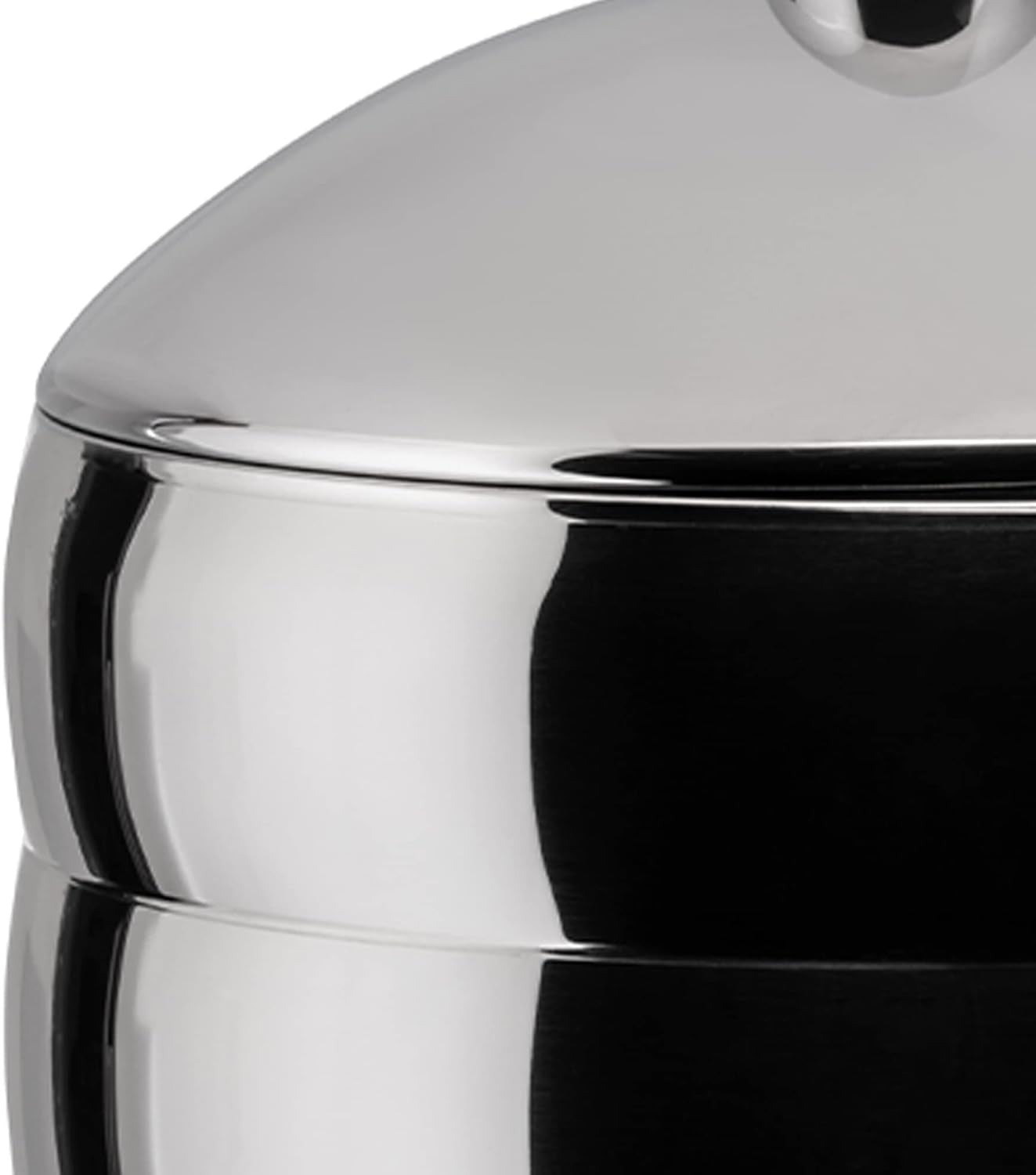 Alessi Kalistò 2 CB02 - Barattolo da cucina in acciaio inox 18/10 con pomello in alluminio, 114 cl, argento Contenitori per alimenti Naty Shop