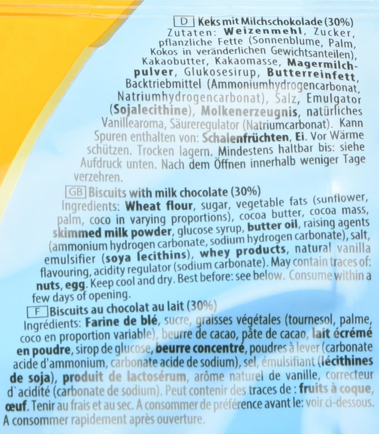 Mini Biscotti Al Cioccolato Griesson Confezione Da 12 (12 Buste X 125g)