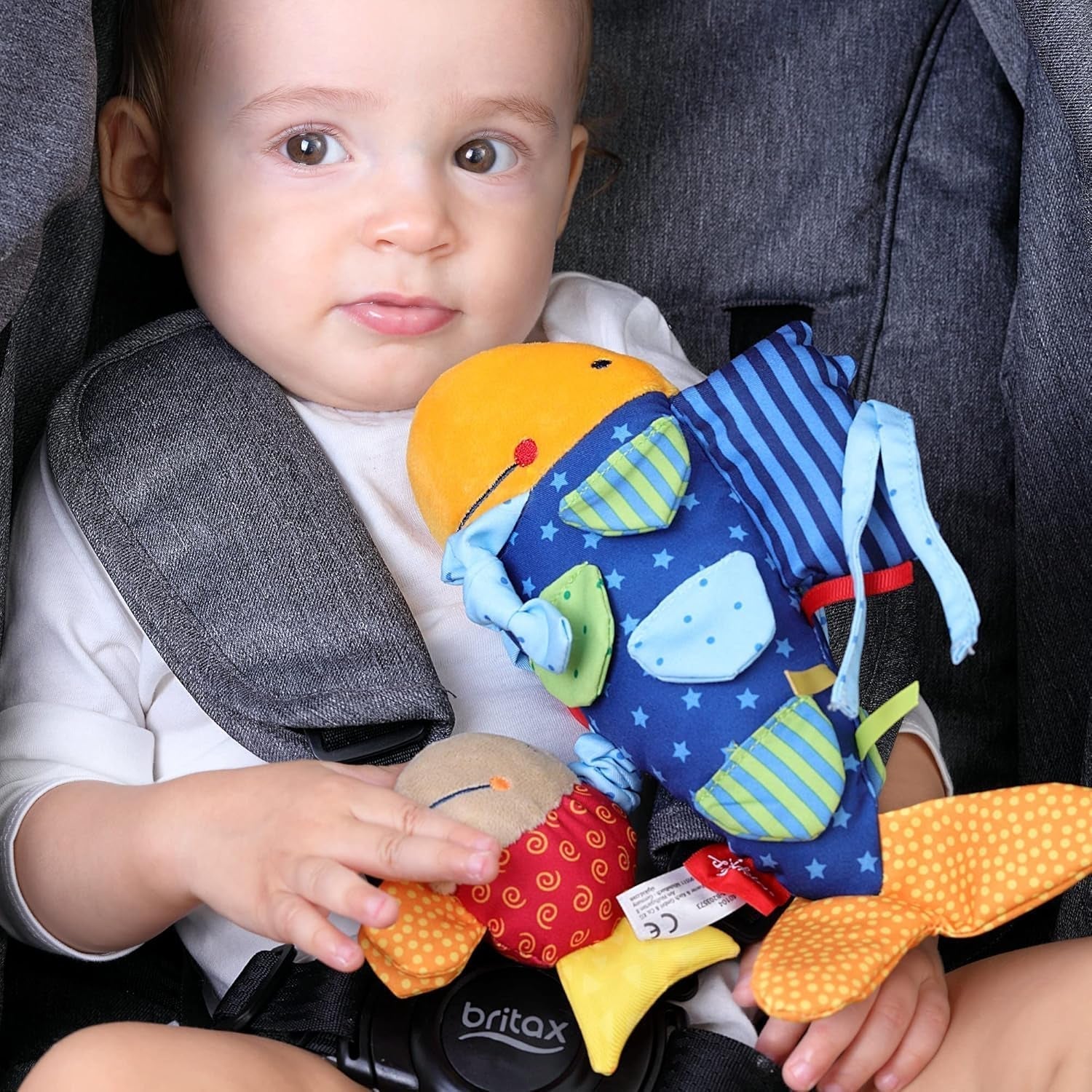 SIGIKID 40104 Pesce attivo Baby Activity PlayQ Giocattolo per bambini ragazzi e ragazze consigliato a partire da 3 mesi multicolore Baby Toys Naty Shop