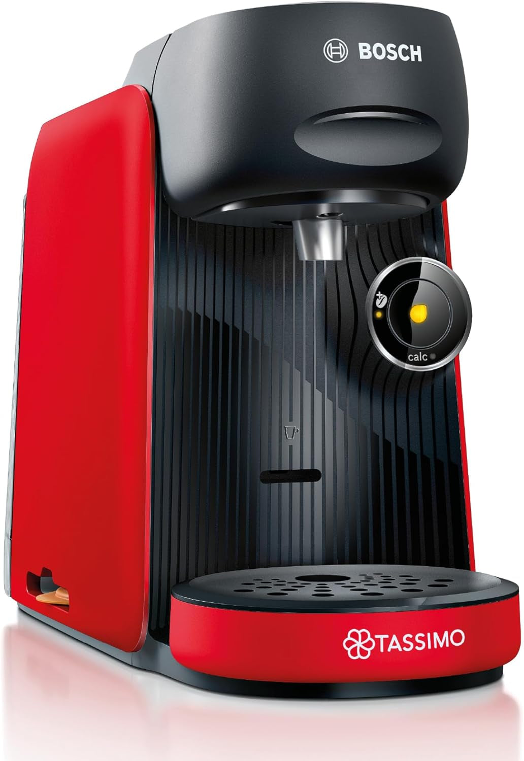 Macchina per caffè espresso a capsule Bosch Tassimo finesse TAS162E, 70 bevande, caffè più intenso premendo un pulsante, spegnimento automatico, sostenibile, dosaggio perfetto, 1400 W, nero/nero