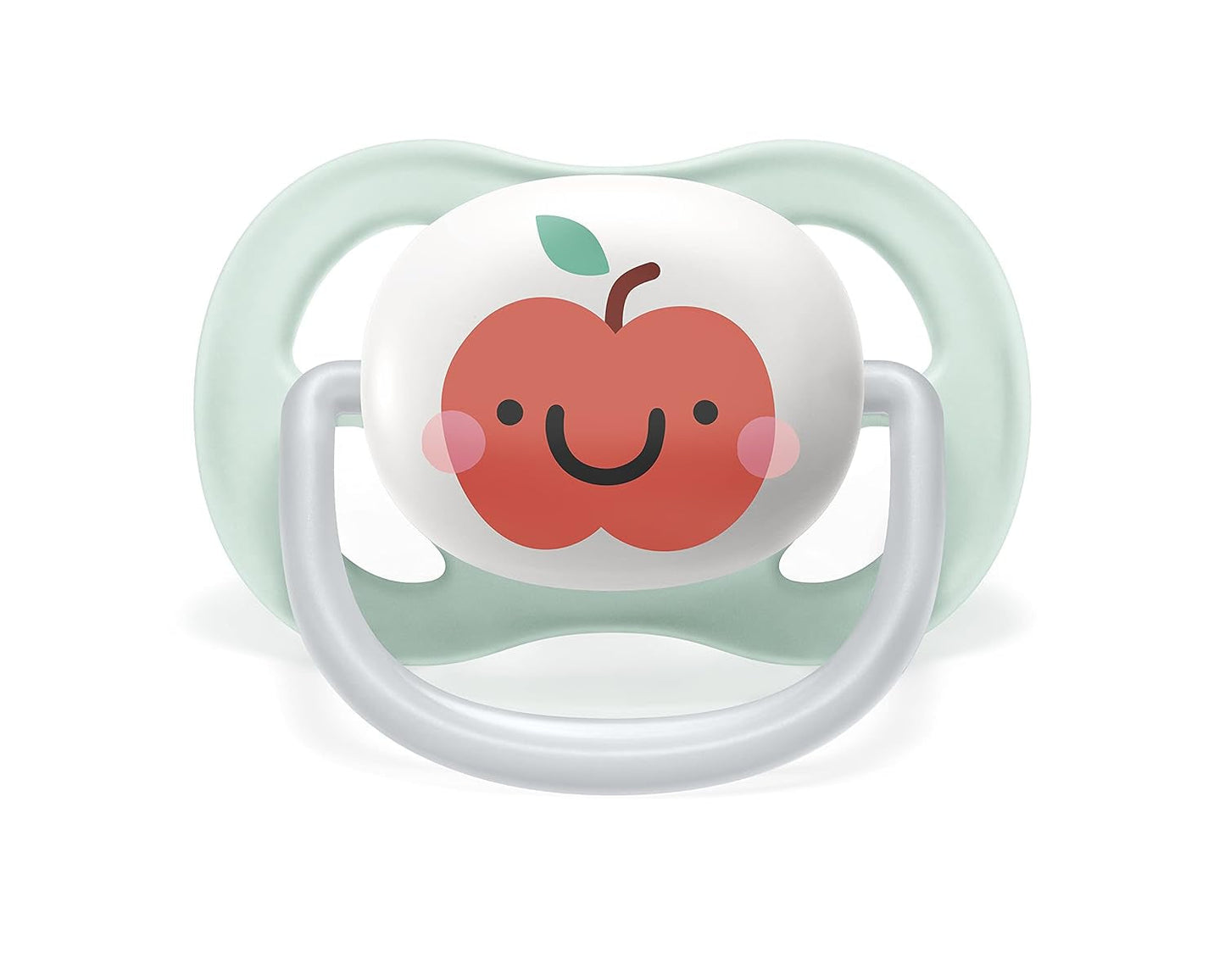 Succhietto Philips AVENT ultra air - confezione da 2, senza BPA, traspirante, per bambini da 0 a 6 mesi, inclusa custodia per il trasporto e sterilizzazione, mela/pera (modello SCF080/17)