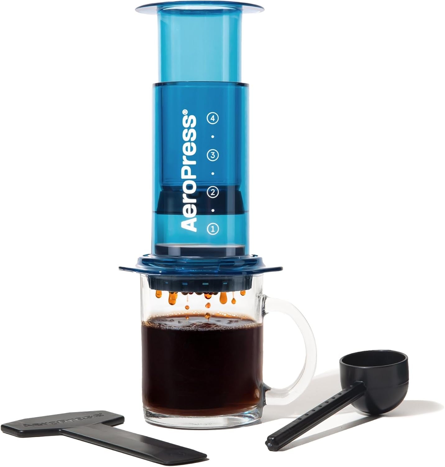 AeroPress Macchina per caffè ed espresso Originale, Caffettiera Portatile Livello Barista con Camera, Stantuffo e Filtri, Macchina per Caffè Rapido ed Espresso