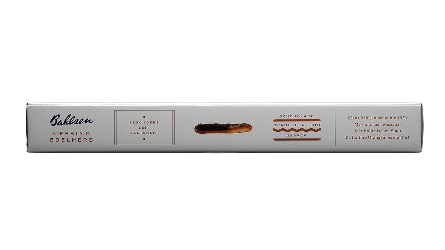 Bahlsen Messino Edelherb - Confezione da 4 - Edelherb Pasta soffice con ripieno di cioccolato e arancia (1 x 125g)