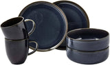 Villeroy & Boch Crafted Denim set da colazione, 6 pezzi, per 2 persone, blu