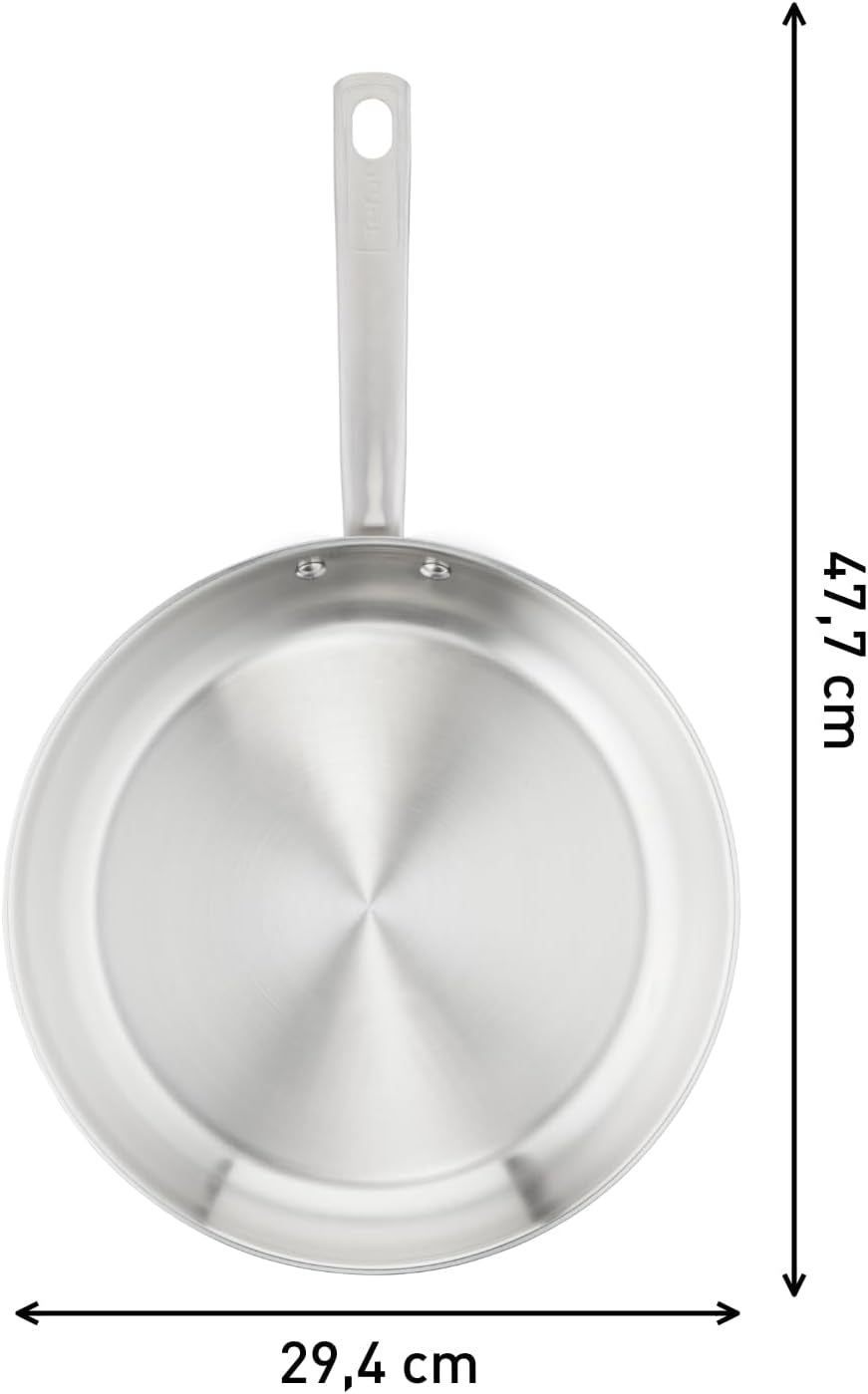 TEFAL VIRTUOSO padella 28 cm, Padella inox, Pentole e Padelle induzione Naty Shop