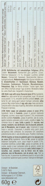 Debeukelaer Decor on Ice - Confezione di waffle, confezione da 12 (12 x 60 g)