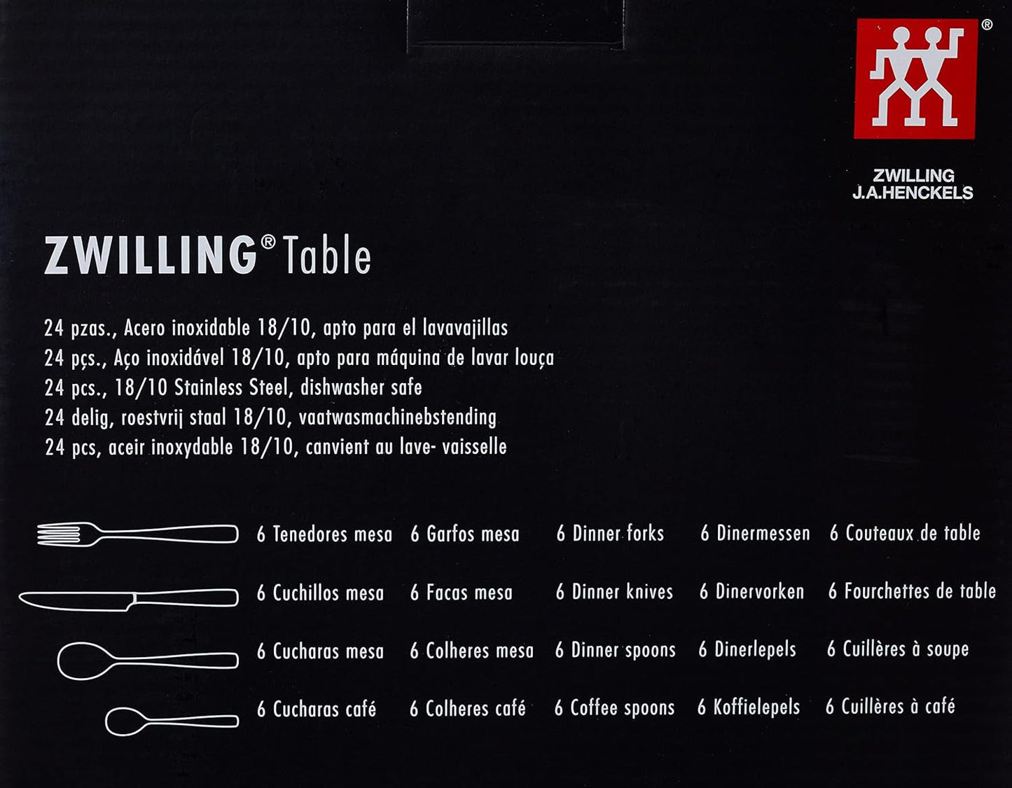 Set posate ZWILLING Artic, 24 pezzi Kitchen Naty Shop
