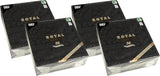 50 tovaglioli Collezione ROYAL 1/4 piega 40 X 40 nero "Ornamenti"
