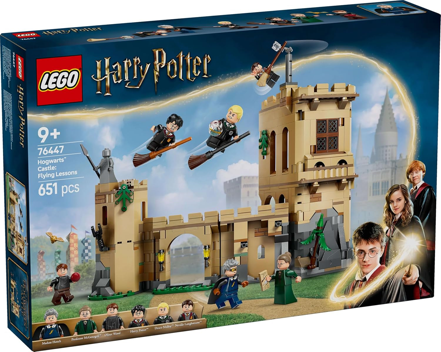 Castello di Hogwarts LEGO Harry Potter: Lezioni di volo Adventure Playset con 6 minifigure da collezione, tra cui Draco Malfoy e la Professoressa McGonagall, Set di giochi di ruolo per ragazzi e ragazze di 9 anni 76447 Set di costruzione Besuche den LEGO-Store