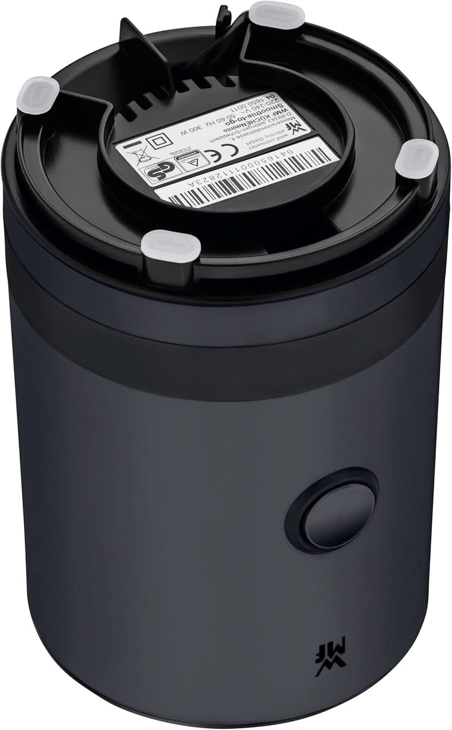 WMF Küchenminis Smoothie-To-Go, Mini Robot da cucina con Zwei Mix-/Trinkbehältern 0,6 L, Mixer Hochleistungsmixer 300 W, Edelstahl Matt, Schwarz Kitchen Naty Shop