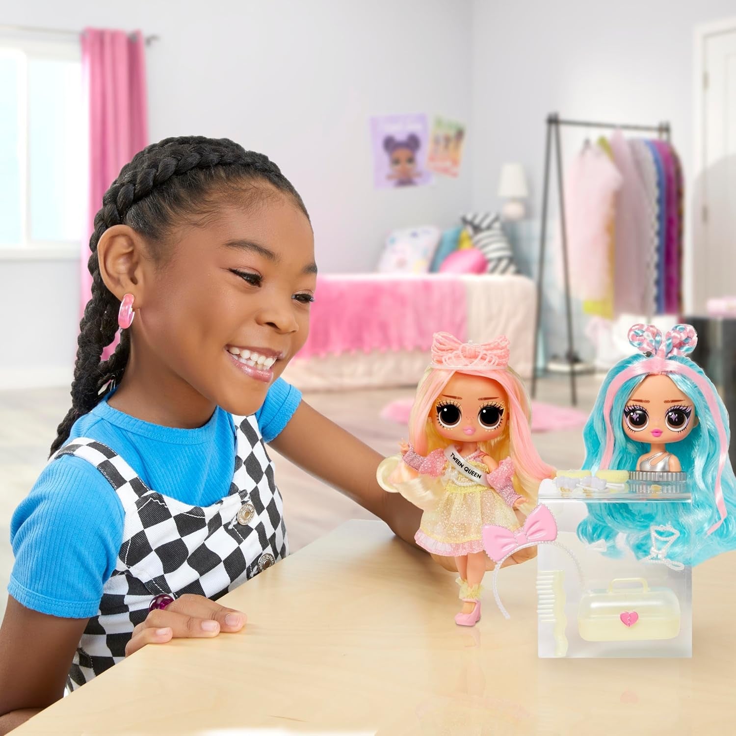 LOL. Surprise Tweens Surprise Swap Series - Braids-2-Waves Winnie - Modepuppe mit more als 20 Überraschungen inclusive Styling-Kopf und fantastici Mode and Accessories - für Kinder ab 4 Jahren