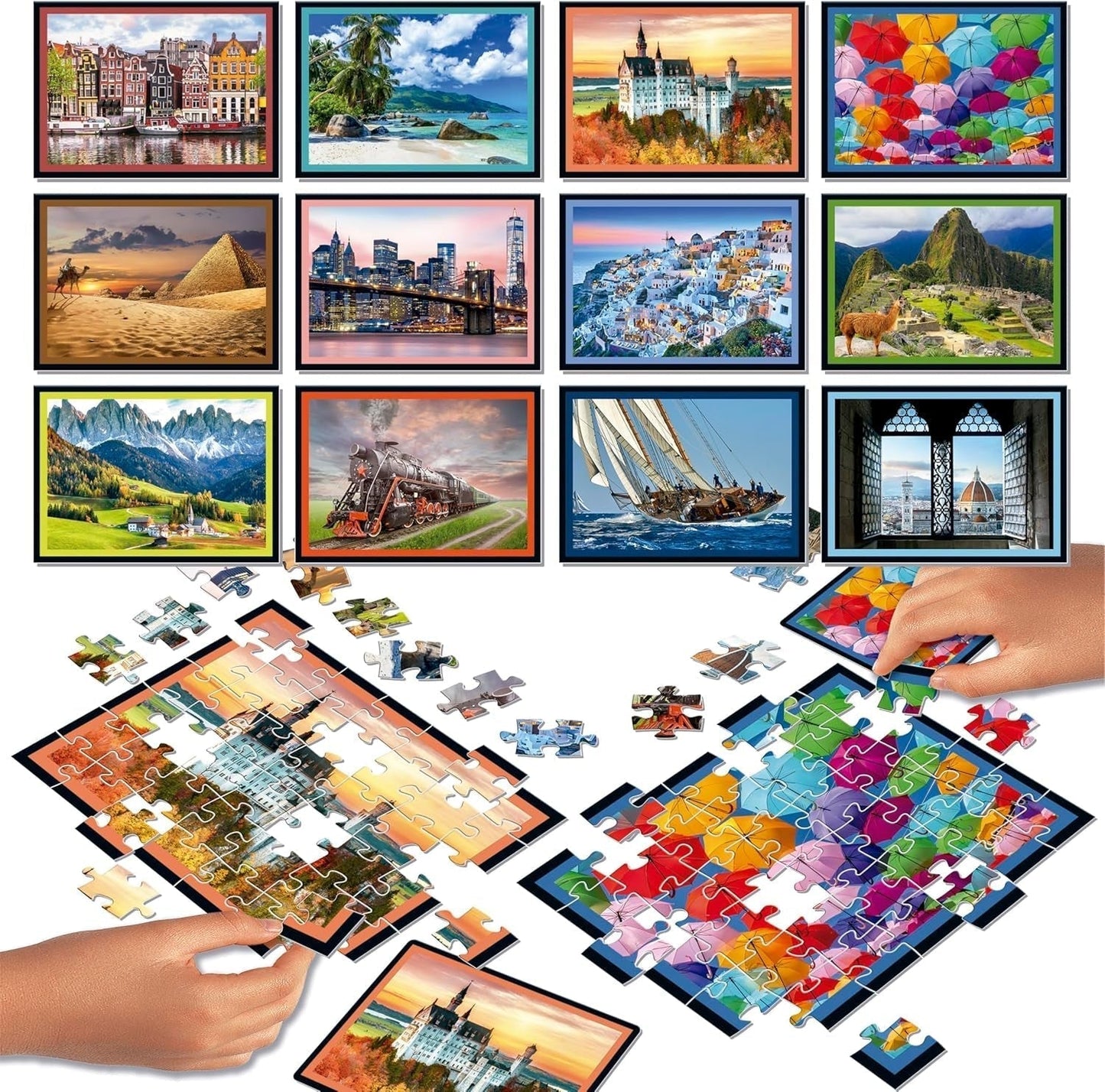 Educa - Puzzle di paesaggi di battaglia. Un'autentica battaglia dei pezzi | Sii il primo a completare il puzzle per diventare il vincitore. Dai 7 anni (20121) Puzzle Naty Shop