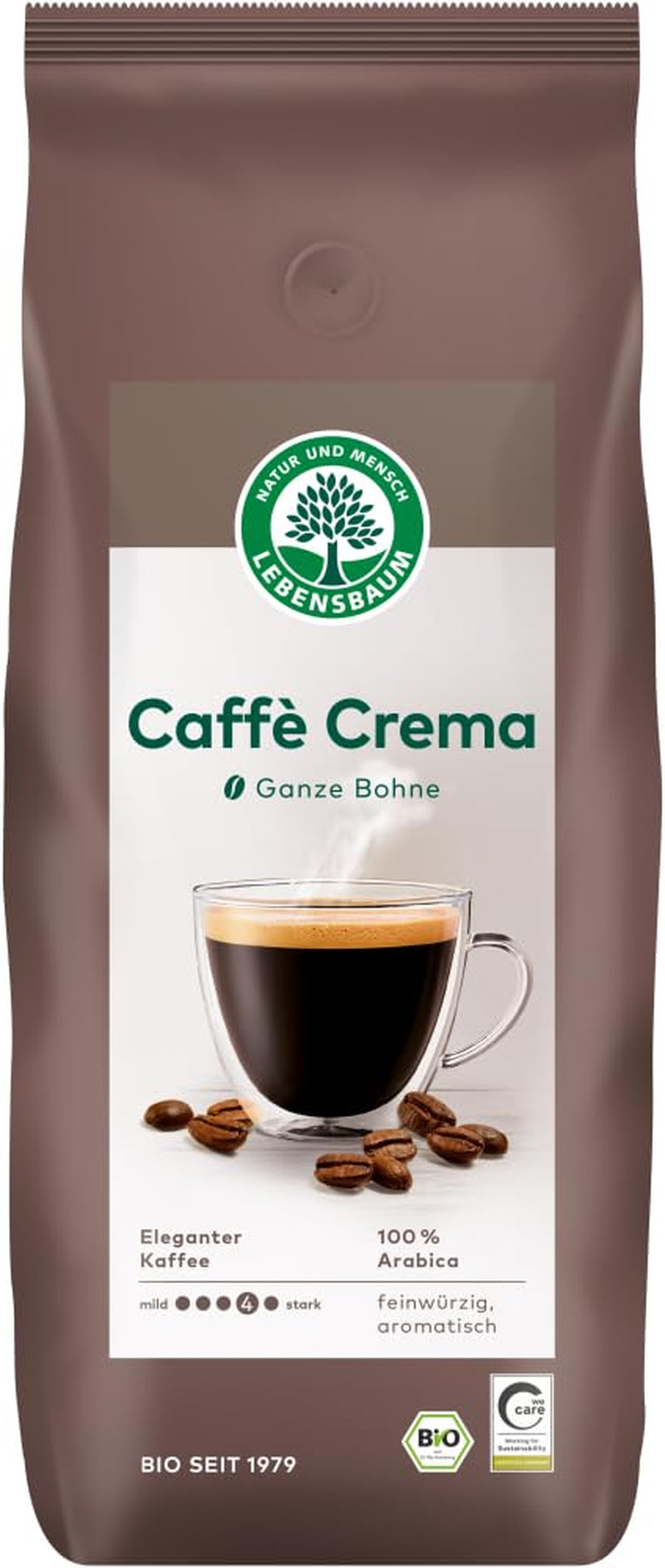 Caffè Crema, in grani interi 2 x 1000 g