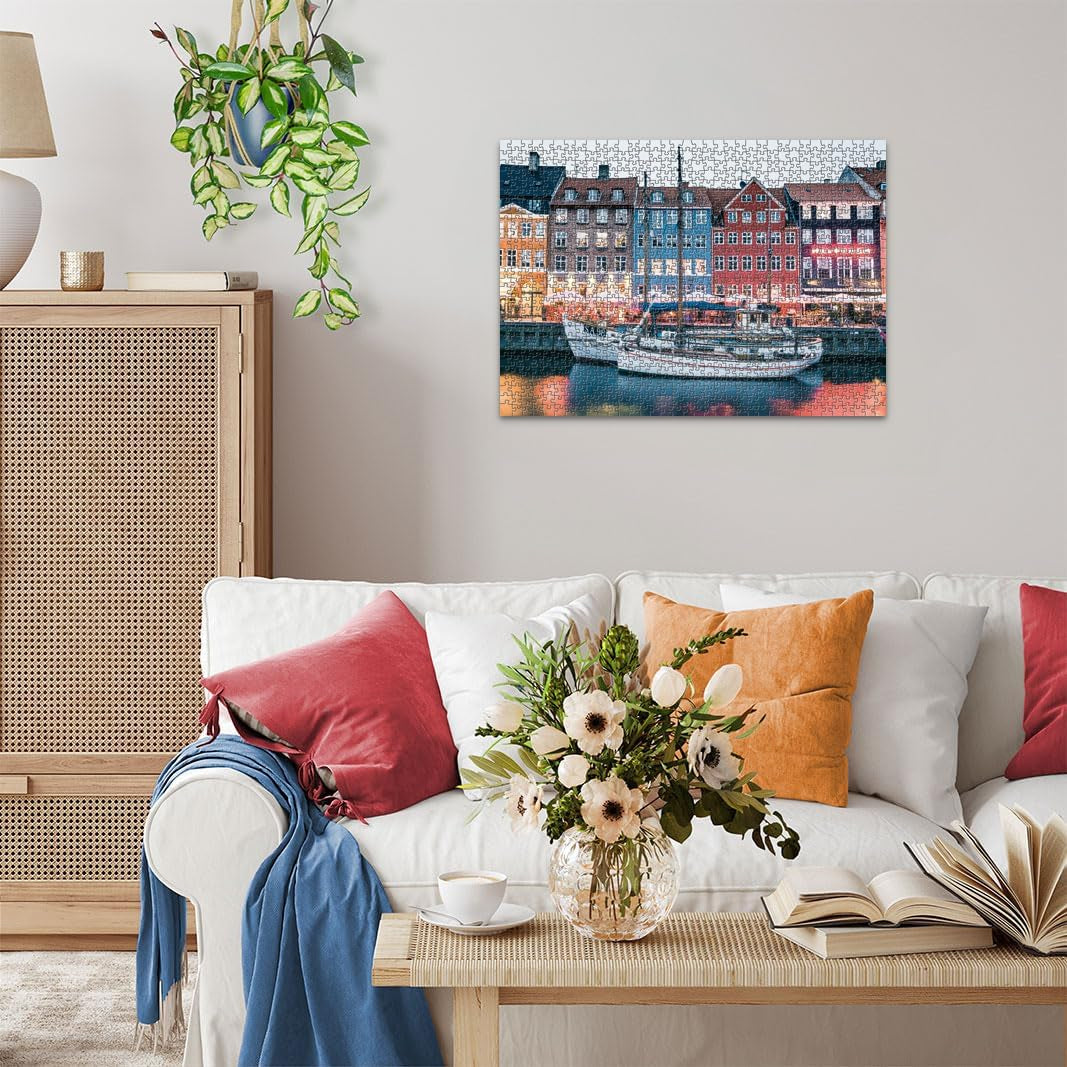Ravensburger Puzzle Scandinavian Places 12000111 - Copenhagen, Danimarca - Puzzle da 1000 pezzi per adulti e bambini sopra i 14 anni Puzzle Naty Shop