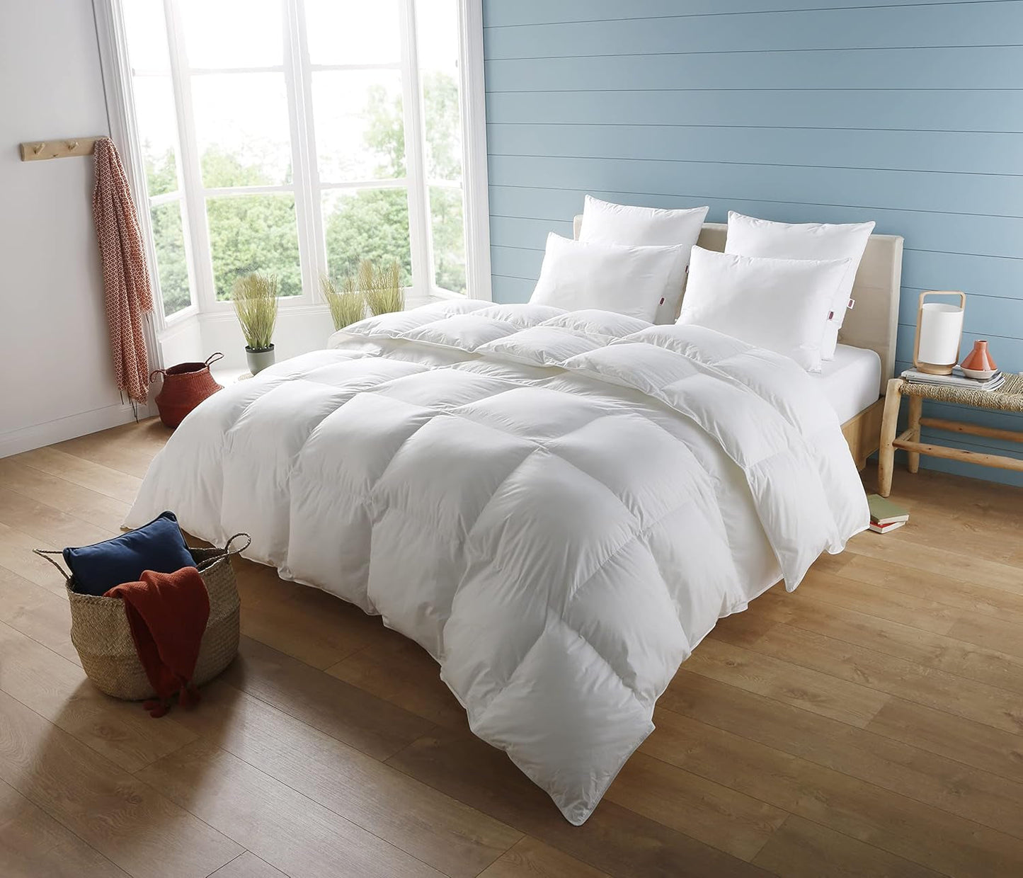 Coperta, Percalle, Cotone Premium, Temperata, 140 X 200 Cm, Per letto singolo, Coperta a forma di nuvola, Anti-morso e gonfiabile, Lavabile in lavatrice a 40 °C Piumini e trapunte Naty Shop 140/200