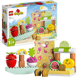LEGO DUPLO Il mio primo mercato biologico, set negozio di giocattoli per ragazzi e ragazze, giocattolo educativo per bambini a partire da 1,5 anni, accessori per frutta e verdura 10983 Set da costruzione Besuche den LEGO-Store Single