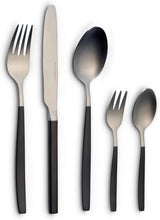 Echtwerk Positano Due-Bronze Set Posate, Black Edition, 20 Pezzi, 4 Persone Cucina Naty Shop Argento/Nero