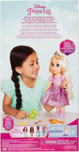 Disney Princess Rapunzel canta bambola 35 cm, canta "I See the Light", include accessori per divertirsi ancora di più, perfetta per bambine sopra i 3 anni, Purple Dolls Naty Shop