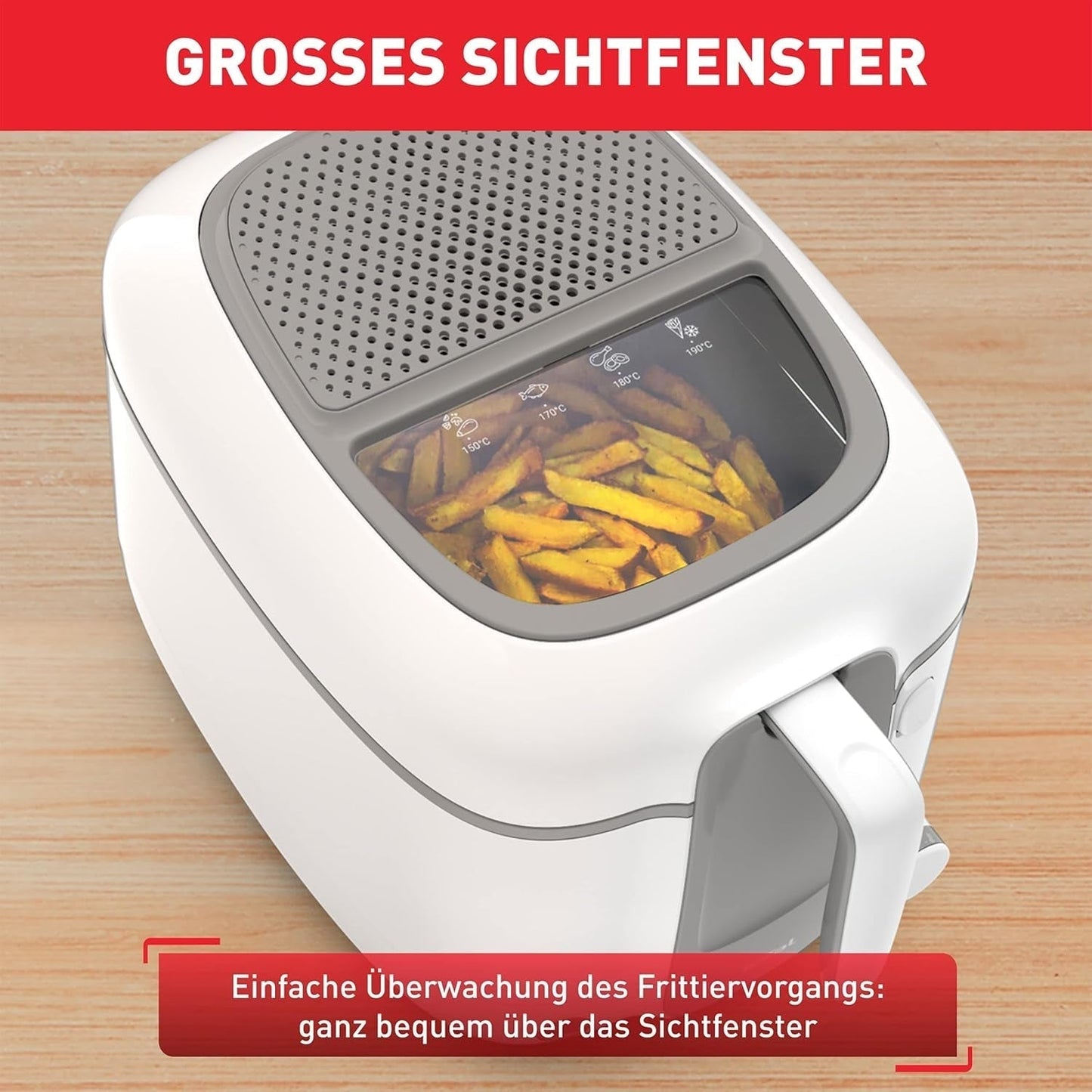 Friggitrice Tefal Super Uno Access, capacità 2,2 L, parti lavabili in lavastoviglie, filtro antiodore Elettrodomestici Naty Shop