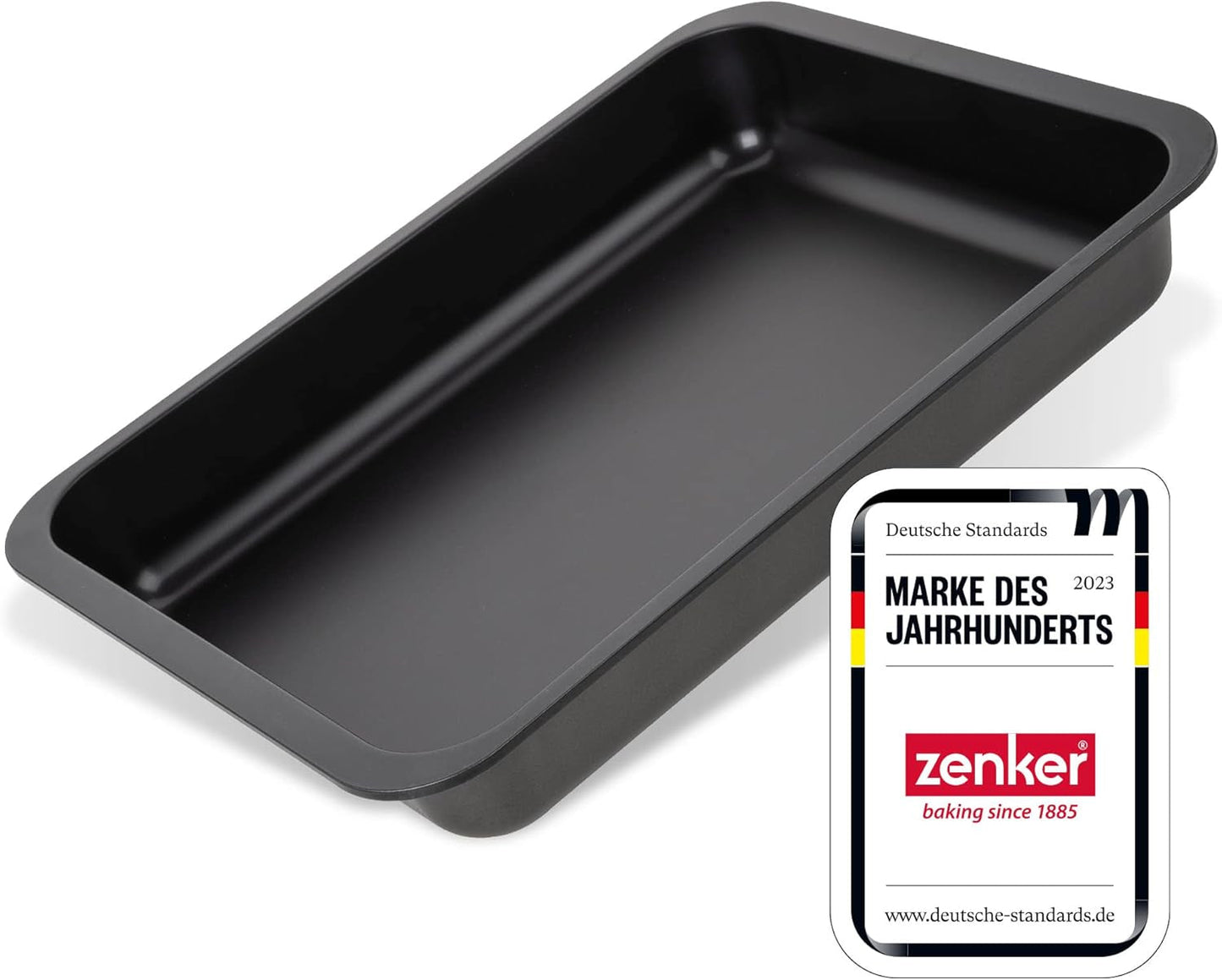 Zenker Lasagneform, Auflaufform Mit Zweifacher Antihaftbeschichtung, Backform Für Viefältigchen Einsatz, Hitzebeständige Ofenform, Widerstandsfähiger Bräter (Farbe: Schwarz), Quantità: 1 Stück Stampi e vassoi per cuocere Naty Shop