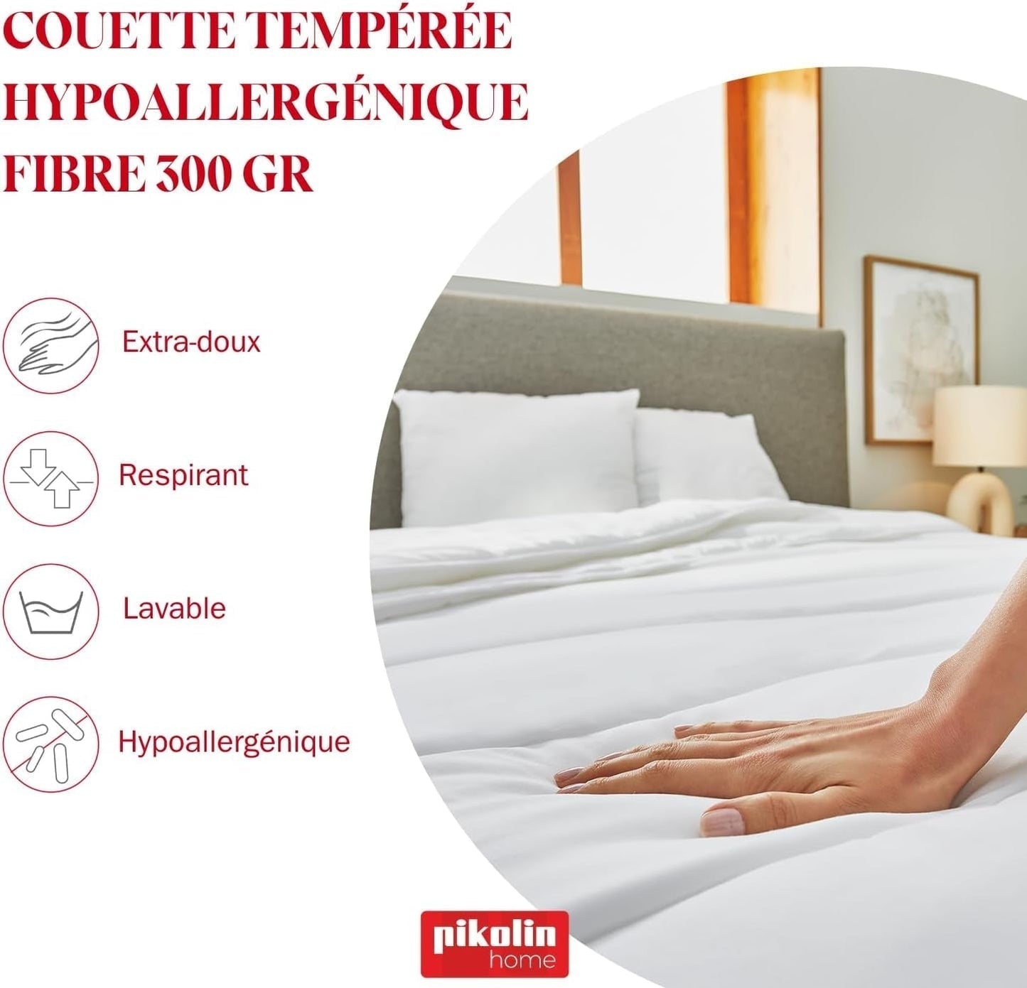 Pikolin Home - Lenzuolo personalizzabile in cotone 100%, traspirante, durevole e resistente Trapunte e trapunte Naty Shop