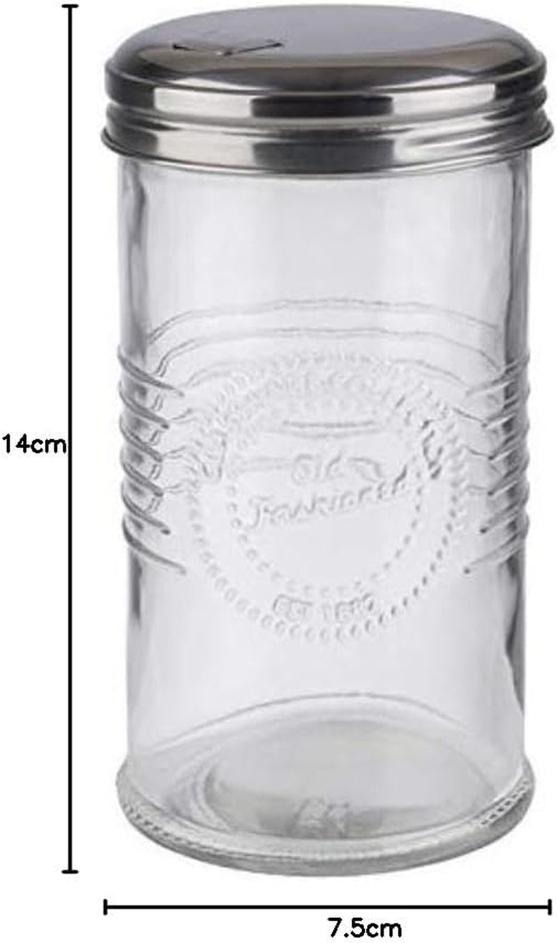 APS 40510 Distributore di zucchero - OLD FASHIONED, Ø 7,5 cm, H: 14 cm, Vetro, 0,35 litri, Tappo con filo in...