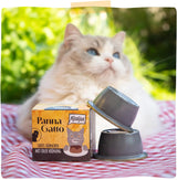 MjAMjAM - Cibo umido premium per gatti - Panna Gatto - pollo tenero con guarnizione nobile, confezione da 12 (2x80g), senza cereali
