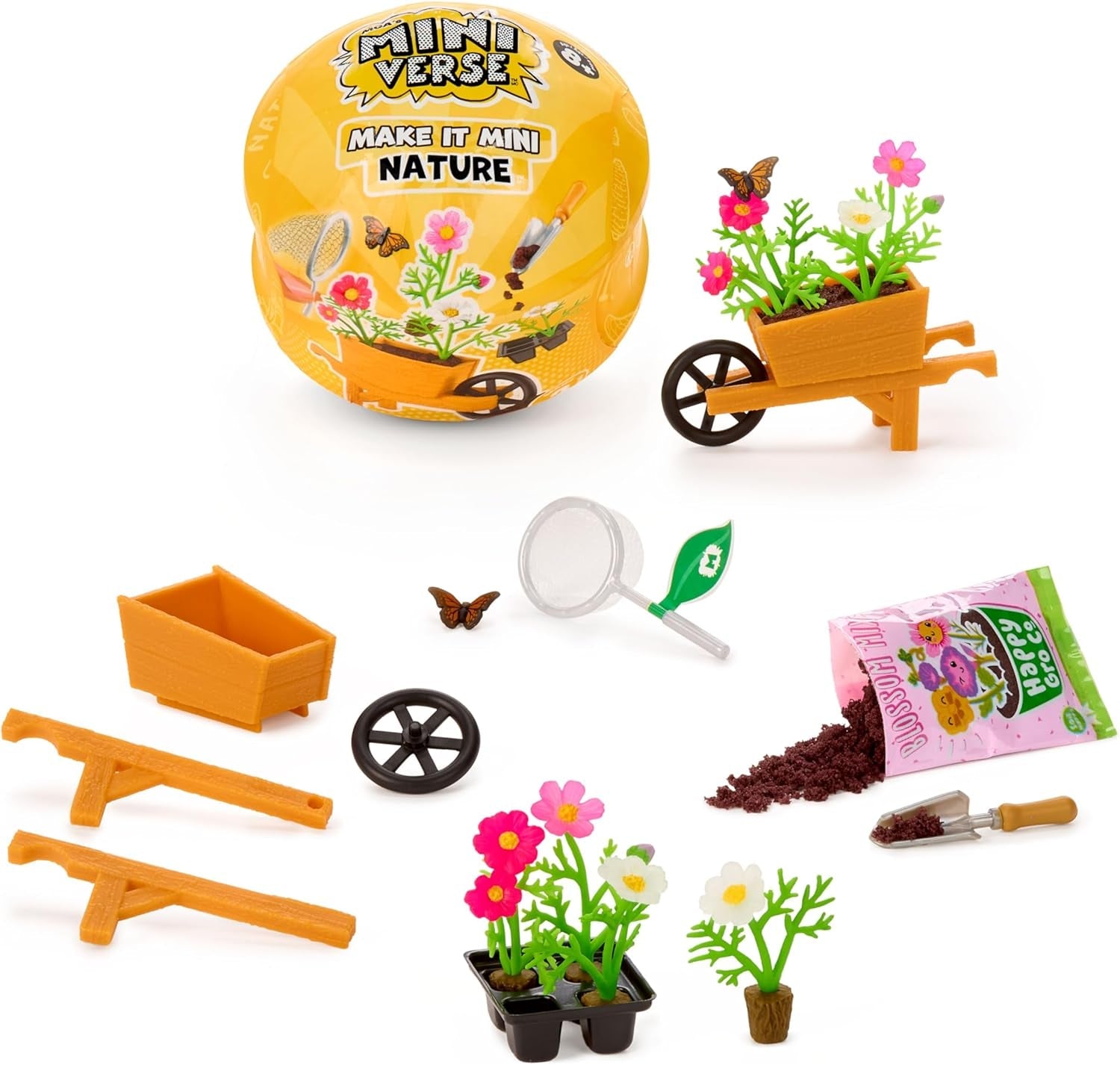 MGA Miniverse Make It Mini Nature 3 Series - Mini oggetti da collezione, set da gioco artigianale, repliche di piante, giocattoli, fiori, per collezionisti e bambini dagli 8 anni in su