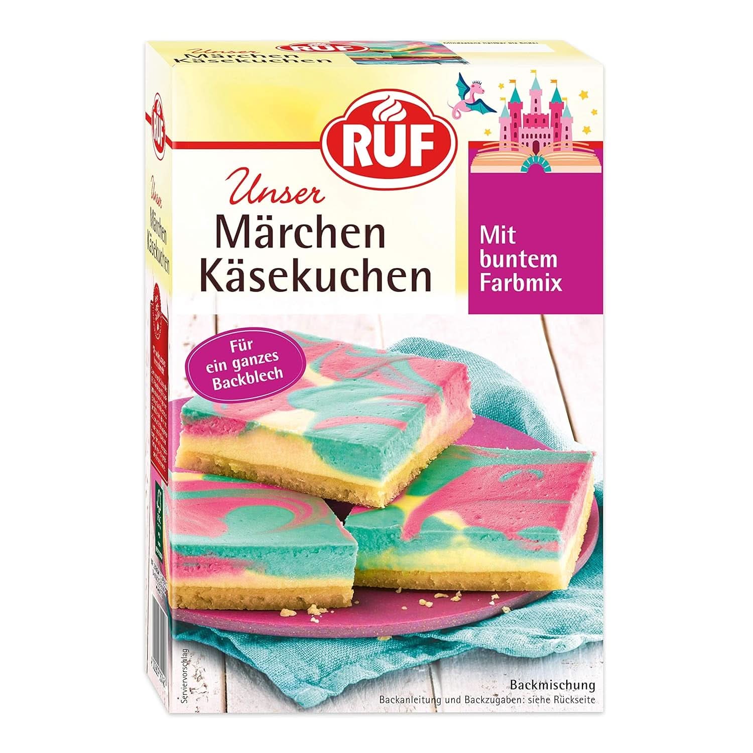 RUF Miscela per torte vari colori Glasse e Decori Naty Shop 770 grammi Cheesecake da favola