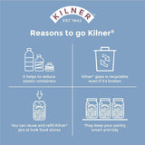 Barattolo per colazione Kilner con cucchiaio / 350 ml, Ø 9,5 cm / 5 pezzi | tazza di muesli da asporto / non tossico / contenitore in vetro con coperchio per muesli, porridge e yogurt / contenitore per avena durante la notte Naty Shop Food Storage Boxes