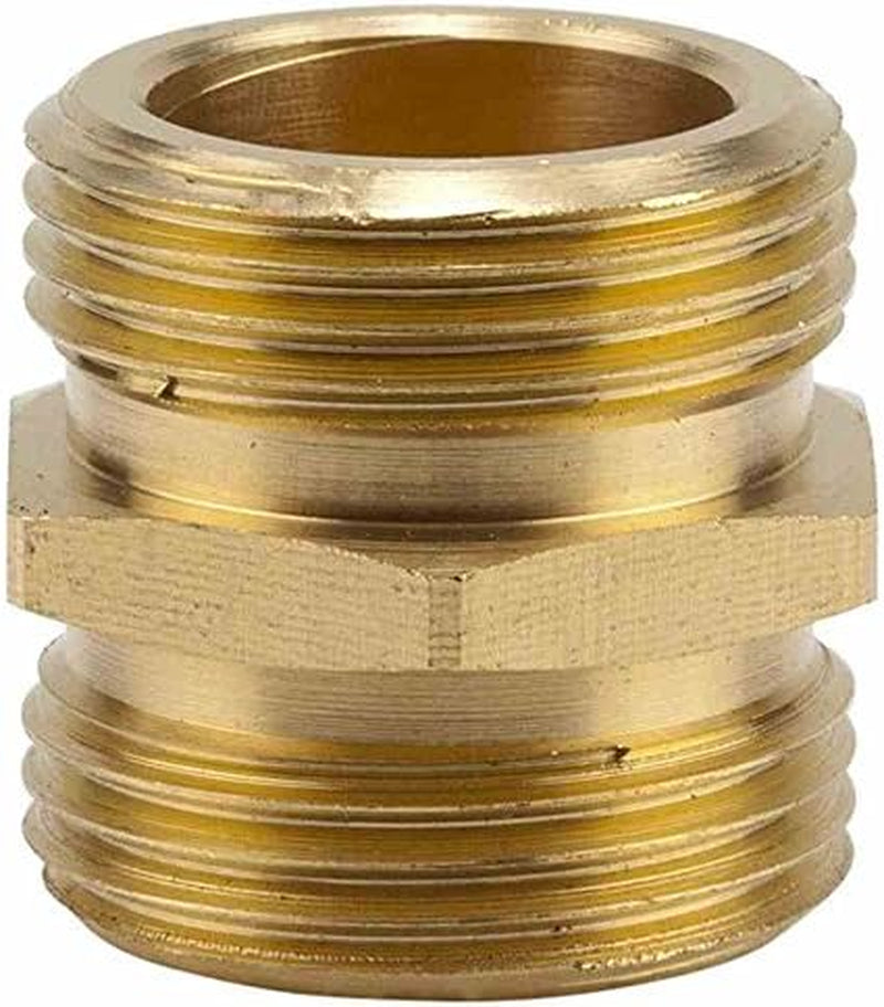 Nipplo filettato in ottone Gardena: connettore in ottone per il collegamento su entrambi i lati, ad es. alle pompe, filettatura tubo 26,5 mm (G 3/4 pollici) (7260-20)
