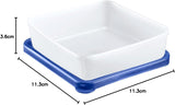 Westmark 4 contenitori per conservazione/congelamento alimenti, incluso coperchio, capacità: 0,25 l ciascuno, impilabili, plastica, Trio, colore: trasparente/blu, 25042270 Contenitori per conservazione alimenti Naty Shop