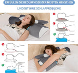 IDEA Cuscino Cuscino Memory Foam, Cuscino ergonomico Cuscino ortopedico per dolori al collo, Cuscino per dormire per dolori laterali della schiena e addominali, Cuscino per il collo Cuscino antirussamento per adulti Cuscini ortopedici cervicali Naty Shop