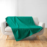 Douceur D'Intérieur, Coperta (220 X 240 Cm) Lucile Curry, Policotone, Letti e Coperte Unicolor Douceur d'Intérieur Verde Smeraldo 180 X 220 Cm