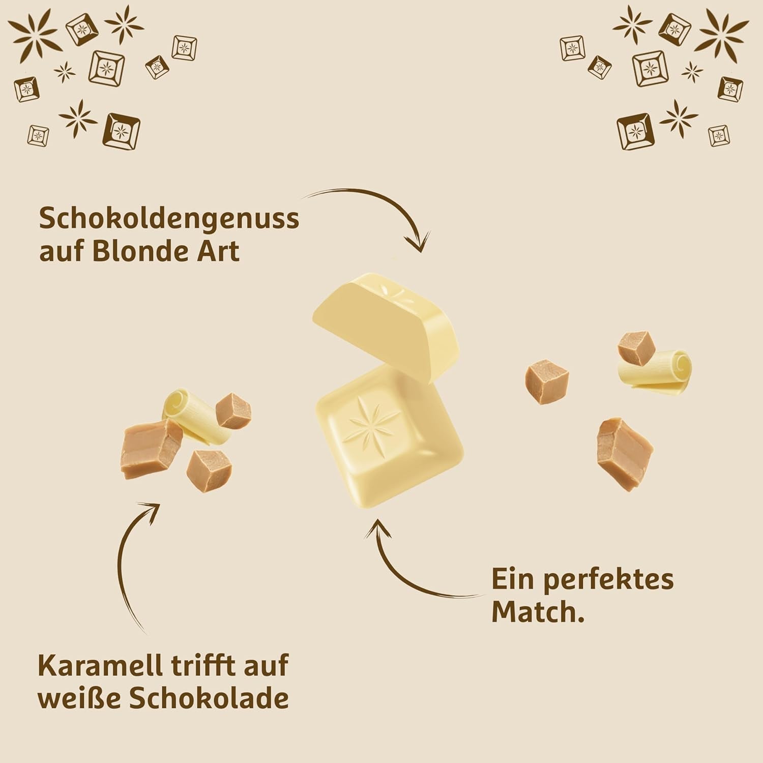 Schogetten Blonde Pure I Cioccolato bianco con caramello I 100 g I porzionato singolarmente (confezione da 2)