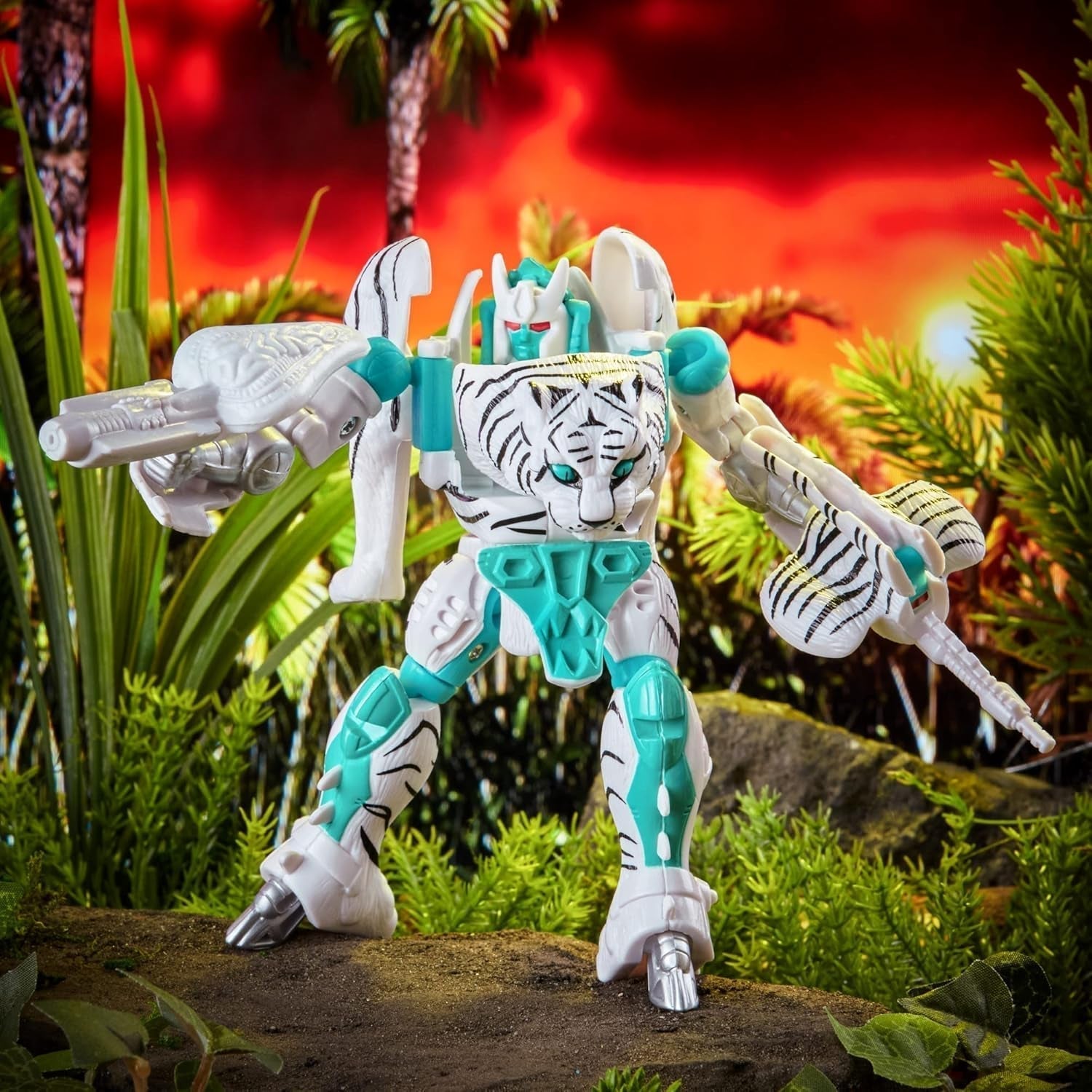 Transformers Toy Vintage Beast Wars, Action Figure Tigatron da collezionare (12,5 cm), per adulti e bambini 8+, F4225, Multi, Action Figure taglia unica Naty Shop