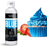 Colorante alimentare in gel - Colorante alimentare in gel altamente concentrato per torte, dolci, uova di Pasqua, bevande - Colorante alimentare senza zucchero per fondente, glassa, slime, decorazione di torte (Red Velvet, 150G)