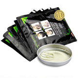 Shampoo colorante per capelli neri istantaneo con ingredienti naturali, tintura per capelli neri semipermanente, facile da usare, a lunga durata, ingredienti naturali (10 pezzi, nero) Naty Shop Tinture per capelli