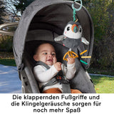 FISHER-PRICE Tucano Flap & Go - Peluche per passeggino che stimola le capacità motorie e sensoriali dei neonati dalla nascita HNX66 Baby Toys Naty Shop