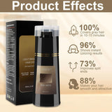 Shampoo Colore Capelli, Shampoo Colore Istantaneo 3 in 1, Shampoo Colore Capelli Istantanei, Shampoo Colore Capelli Neri, Shampoo Colore Capelli (Marrone Chiaro) Tinture per capelli Naty Shop